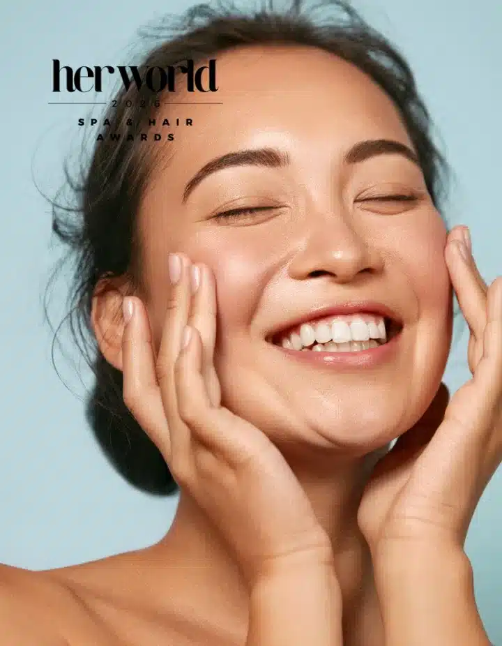 Smiling woman with radiant skin representing Private Space Aesthetic & Wellness, a medical aesthetic and psychiatric wellness clinic in Singapore.