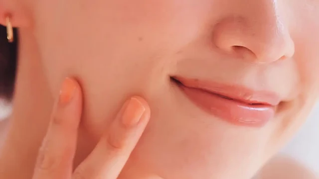 Close up of a woman's face
